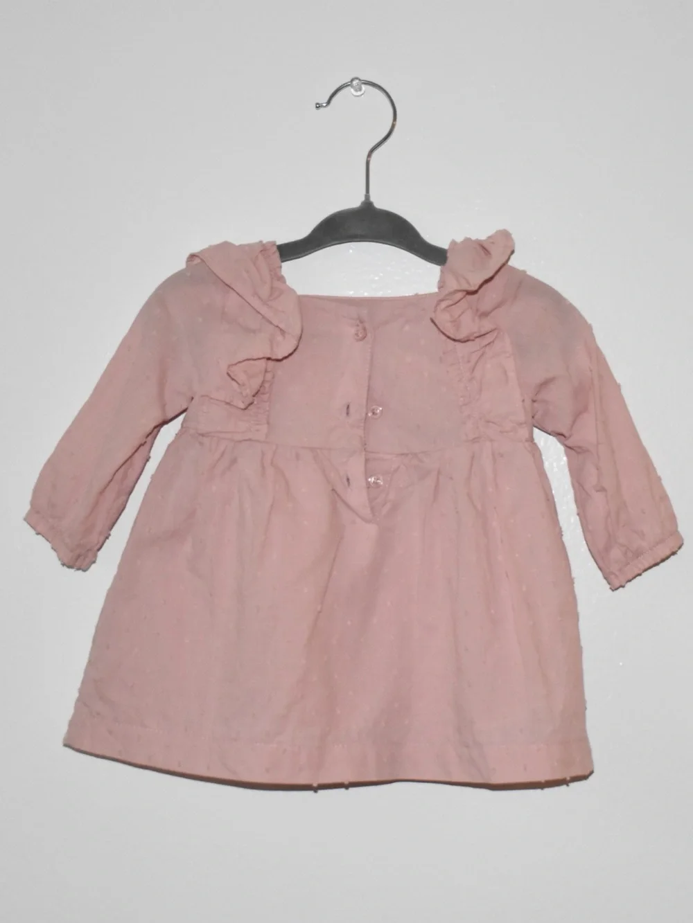 Carter's Dusty Pink Ruffle Peasant Top